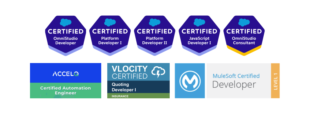 Developer certifications
